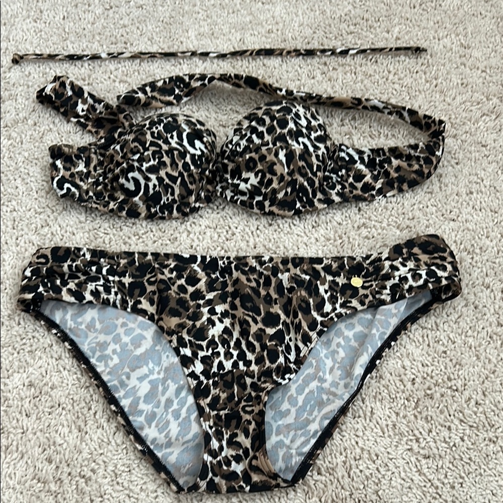 Leopard Print Bikini Set